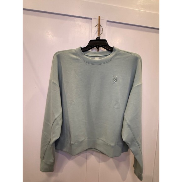 RHONE Sweaters - RHONE DreamGlow Sage Green Crewneck with Subtle Logo